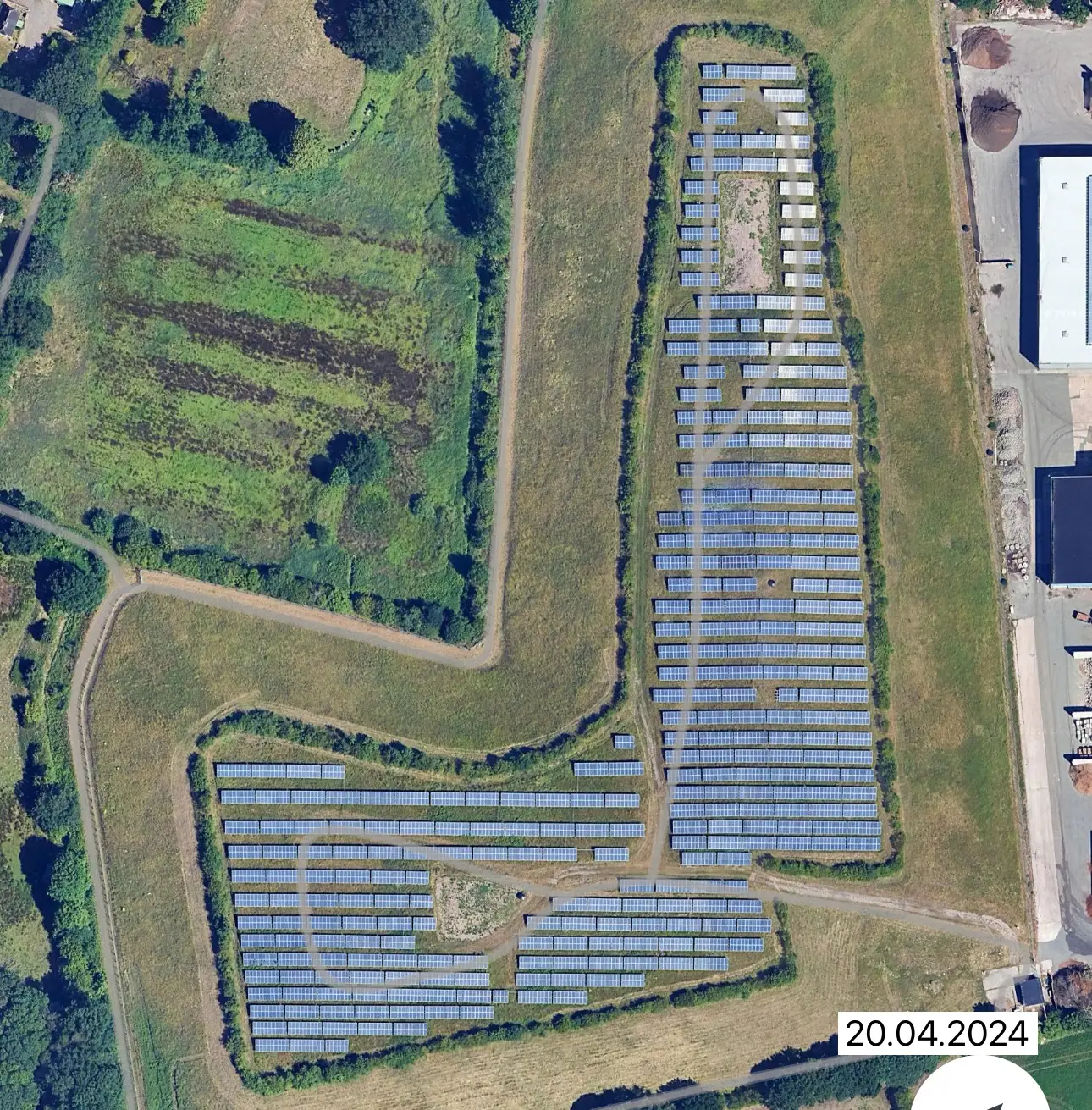 Solarreinigung einer Photovoltaikanlage in Halstenbek